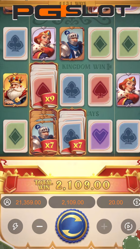 สูตรเล่น Poker Kingdom Win สายกำไร เน้นสะสมตัวคูณ 5000X 3 Poker Kingdom Win-freespins