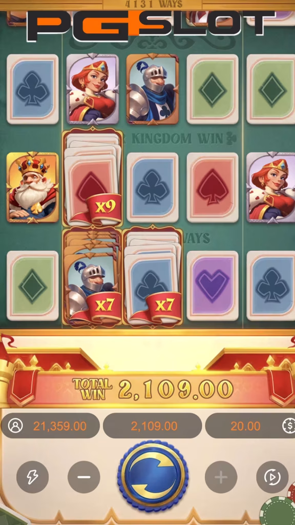 ฟีเจอร์พิเศษ Poker Kingdom Win สล็อตตัวคูณสะสม รางวัล 5000x 5 Poker Kingdom Win-totalwin